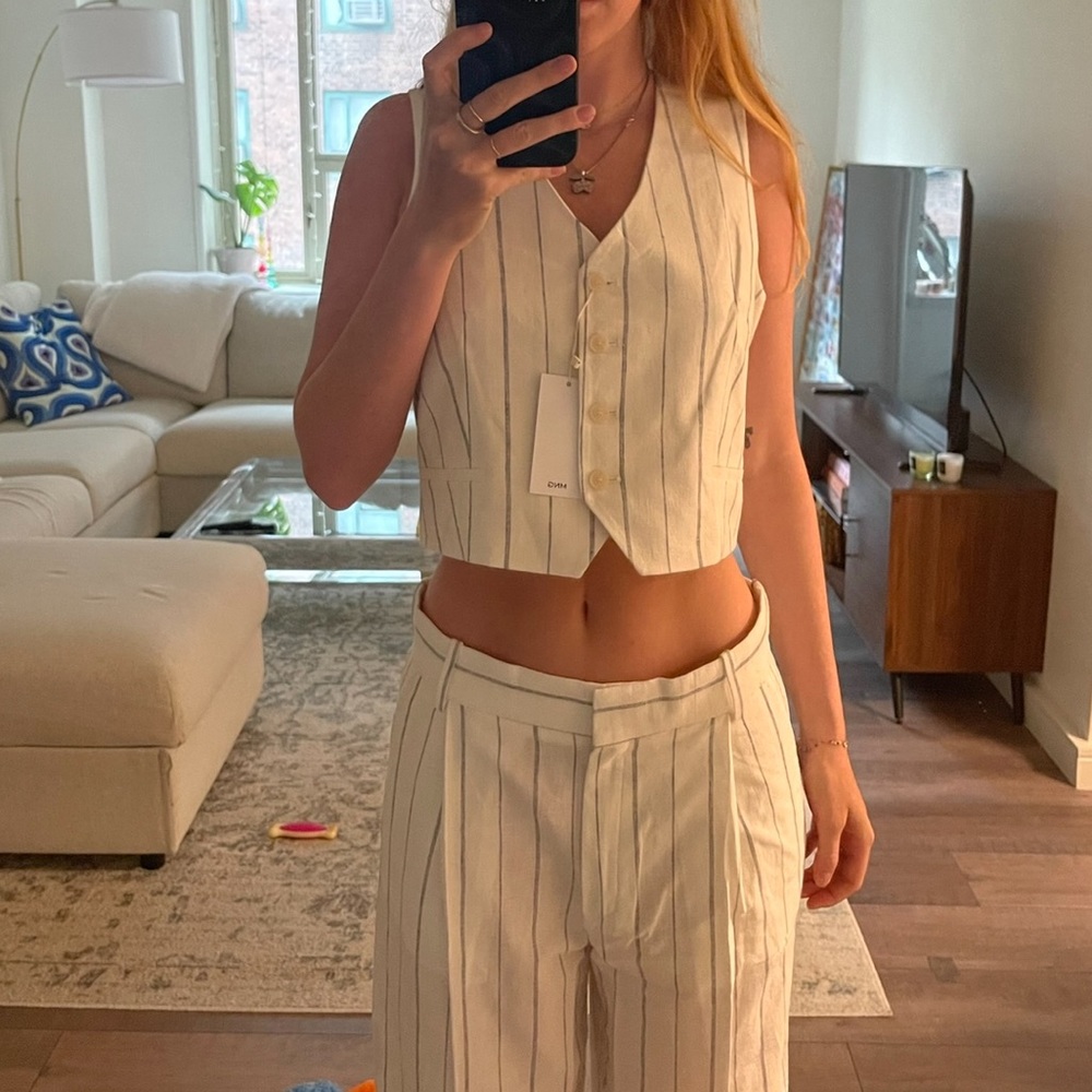🫐 MANGO PINSTRIPE VEST 🫐